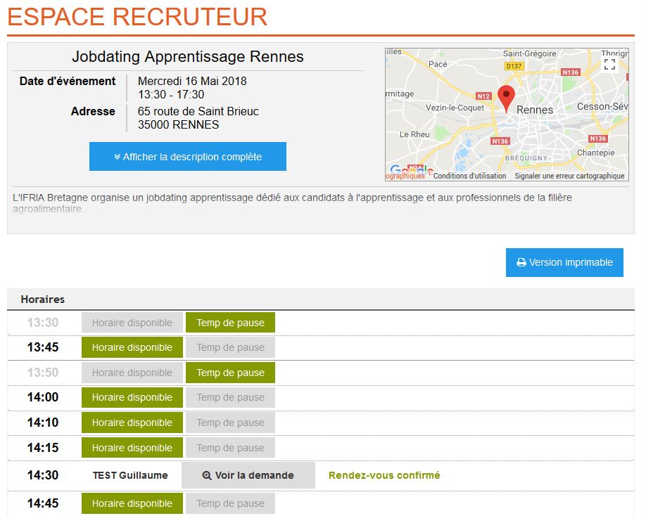 jobdating IFRIA
