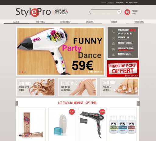 Boutique en ligne StylePro